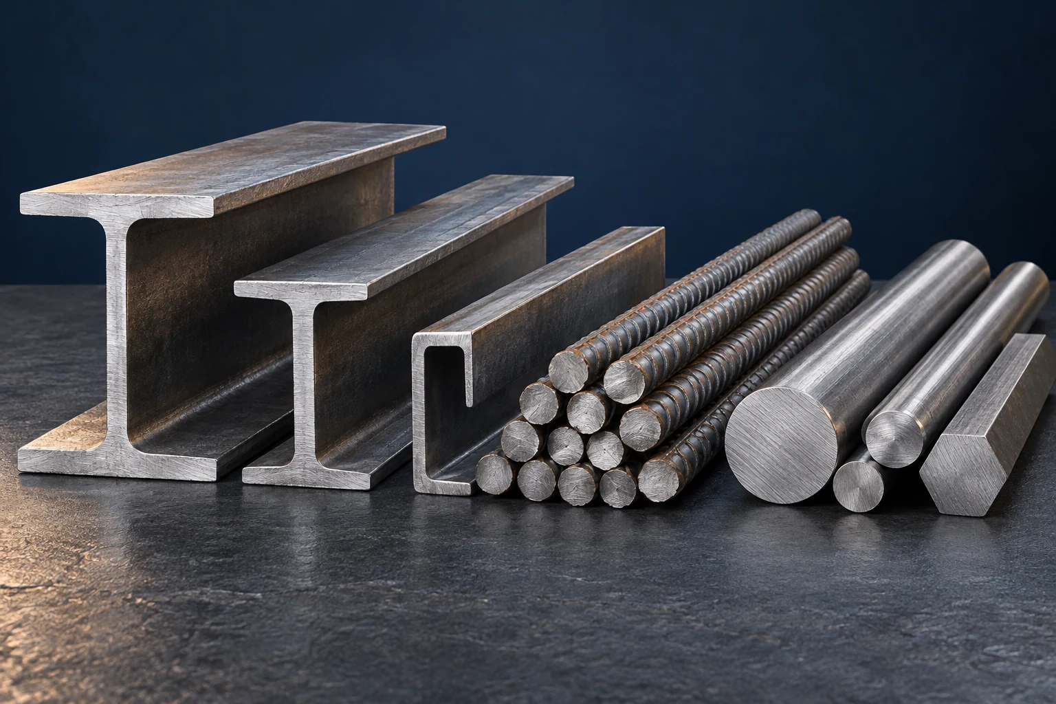 Illustrative bars, rebar & sections product family